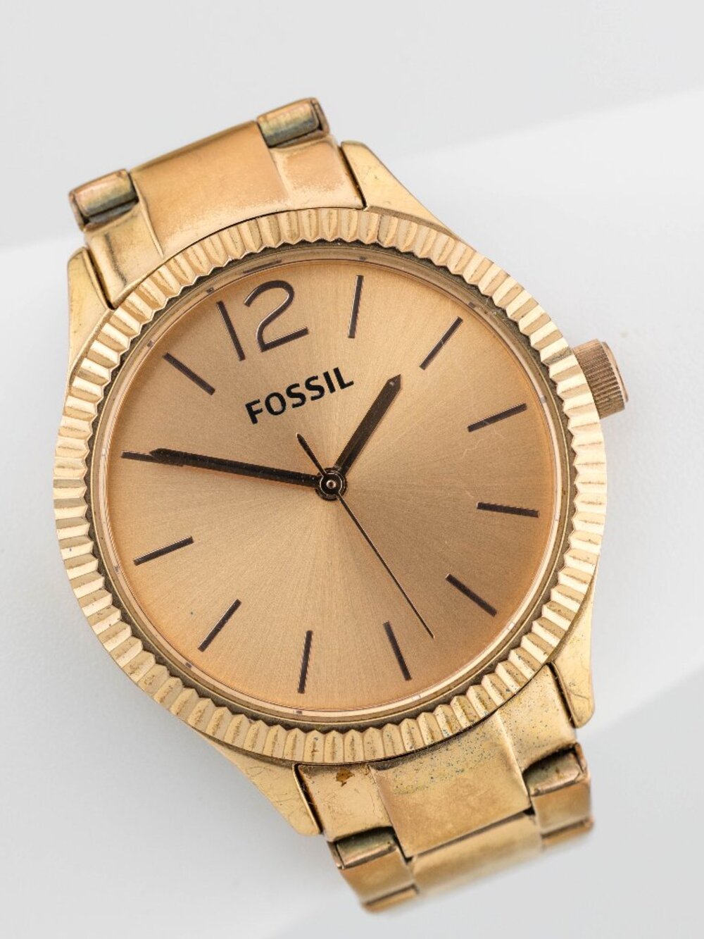 Fossil BQ3075 Women's Rose Gold Quartz Analog Watch Fresh Battery
